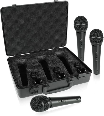 Behringer ULTRAVOICE XM1800S 3 Dynamic Cardioid Vocal and Instrument Microphones (Set of 3) in Saudi Arabia