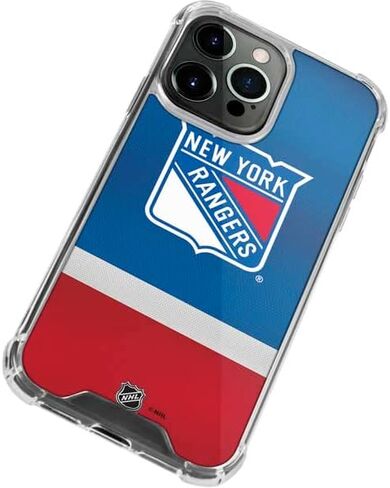 Skinit Clear Phone Case Compatible with iPhone 15 Pro Max - Officially Licensed NHL New York Rangers Jersey Design in Saudi Arabia