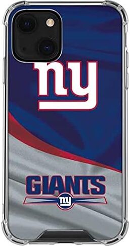 Skinit Clear Phone Case Compatible with iPhone 13 - Officially Licensed NFL New York Giants Design in Saudi Arabia