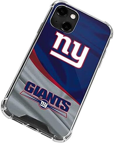Skinit Clear Phone Case Compatible with iPhone 13 - Officially Licensed NFL New York Giants Design in Saudi Arabia