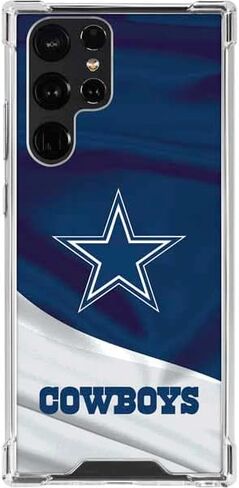 حافظة هاتف Skinit الشفافة متوافقة مع هاتف Galaxy S23 Ultra - تصميم مرخص رسميًا من NFL Dallas Cowboys in Saudi Arabia