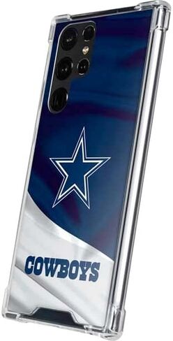 حافظة هاتف Skinit الشفافة متوافقة مع هاتف Galaxy S23 Ultra - تصميم مرخص رسميًا من NFL Dallas Cowboys in Saudi Arabia