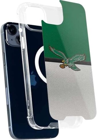 حافظة هاتف Skinit متوافقة مع MagSafe iPhone 15 Plus - تصميم كلاسيكي مرخص رسميًا من NFL Philadelphia Eagles in Saudi Arabia