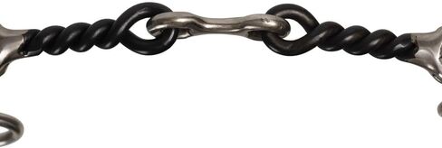 شنايدرز الملتوية سلك الكلب العظام الفولاذ المقاوم للصدأ Snaffle الحصان بت | قطعة فم من الحديد الحلو مقاس 5 بوصات | سيقان مقاس 6 بوصات | مفصل مزدوج للضغط المتساوي | يشجع اللعاب والاستجابة in Saudi Arabia