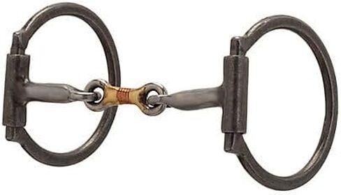 Weaver Equine Pro Series Offset D-Ring Snaffle Bit, Buffed Black in Kuwait