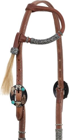 Showman Argentina Cow Leather Smoky Rawhide Single Ear Headstall in Saudi Arabia