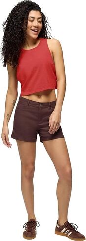 Prana Women's Stretch Zion Halle Short, Mocha in Saudi Arabia