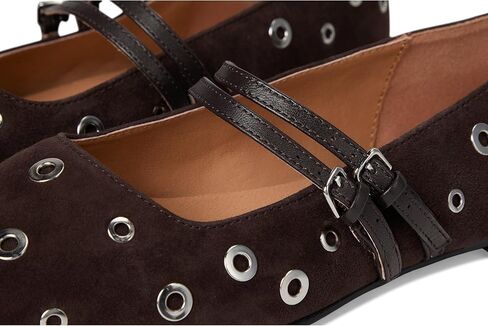 حذاء مسطح نسائي من Madewell Greta بحزام مزدوج in Kuwait