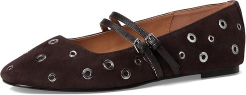 حذاء مسطح نسائي من Madewell Greta بحزام مزدوج in Kuwait