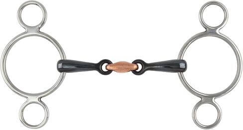 Shires Two Ring Sweet Iron Gag with Raised Ribs in Saudi Arabia