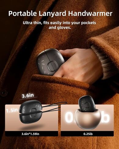 Magnetic Hand Warmers Rechargeable 2 Pack,10000mAh Electric Glove Heater Handwarmers with Flashlight, UL Certified, Men Women Gifts for Christmas, Birthday, Winter Hunting Camping Essentials in Saudi Arabia