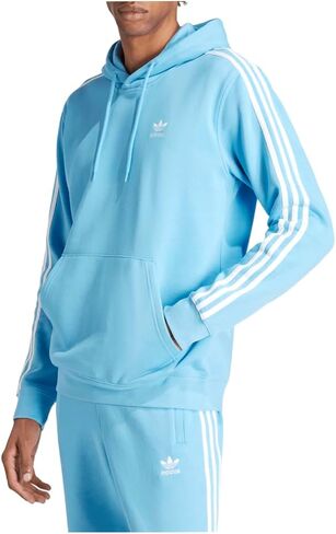 adidas Mens 3 Stripes Hoodie Casual Outerwear Casual - Blue - Size XL in Saudi Arabia