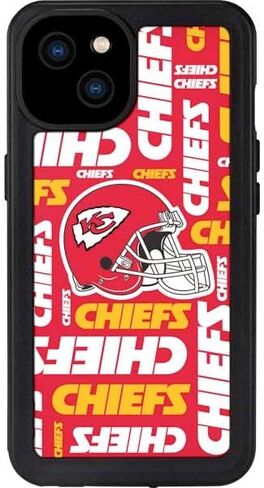 Skinit Waterproof Phone Case Compatible with iPhone 15 Plus - Officially Licensed NFL Kansas City Chiefs Red Blast Design in Saudi Arabia