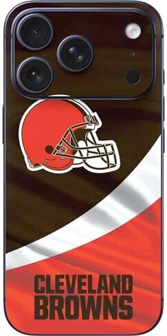 Skinit Decal Phone Skin Compatible with iPhone 17 Pro Max - Officially Licensed NFL Cleveland Browns - Blast Design in Saudi Arabia