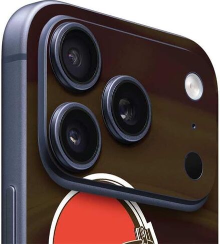 Skinit Decal Phone Skin Compatible with iPhone 17 Pro Max - Officially Licensed NFL Cleveland Browns - Blast Design in Saudi Arabia