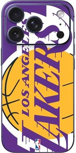 Skinit Decal Phone Skin Compatible with iPhone 17 Pro Max - Officially Licensed NBA Los Angeles Lakers Canvas Design in Saudi Arabia
