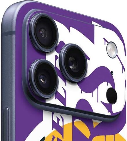 Skinit Decal Phone Skin Compatible with iPhone 17 Pro Max - Officially Licensed NBA Los Angeles Lakers Canvas Design in Saudi Arabia