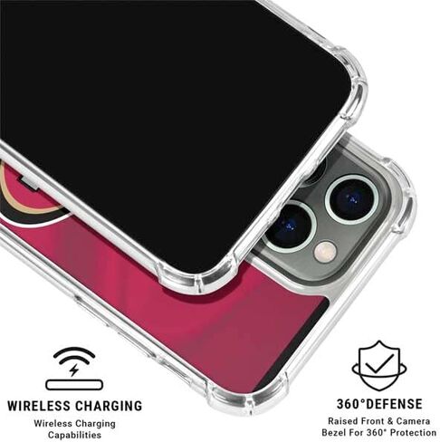 حافظة هاتف Skinit الشفافة متوافقة مع iPhone 15 Pro - تصميم مرخص رسميًا من NFL San Francisco 49ers in Saudi Arabia