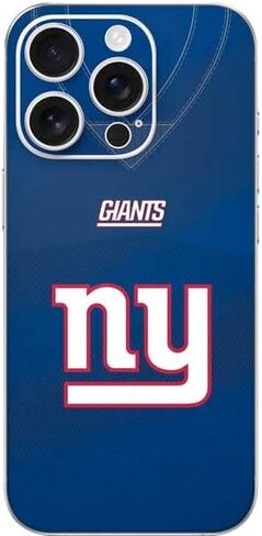 Skinit Decal Phone Skin Compatible with iPhone 16 Pro - Officially Licensed NFL New York Giants Black & White Design in Saudi Arabia