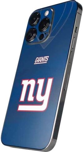 Skinit Decal Phone Skin Compatible with iPhone 16 Pro - Officially Licensed NFL New York Giants Black & White Design in Saudi Arabia