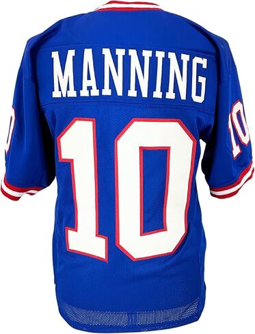 Eli Manning Jersey Blue New York | Unisex Adult Sizes S-5XL Unsigned Custom Sewn Stitched in Saudi Arabia