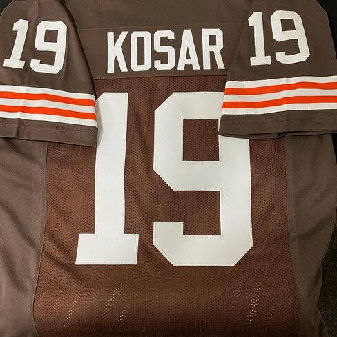 بيرني كوسار لون ثنائي اللون (انظر الصورة 4) بني جيرسي كليفلاند | مقاسات البالغين للجنسين M-5XL غرزة غير موقعة in Saudi Arabia