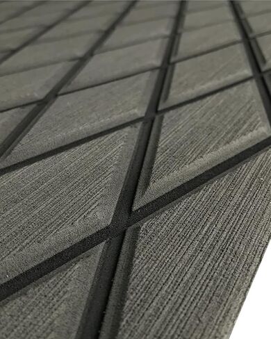 KXKZREN EVA رغوة قارب الأرضيات ورقة التزيين 6 مم سميكة الماس المضادة للانزلاق الأرضيات البحرية حصيرة ذاتية اللصق سطح السفينة لباس قارب يخت قارب RV تبريد قمم، 47.2 "× 94.5" / 27.6 "× 74.8" in Kuwait