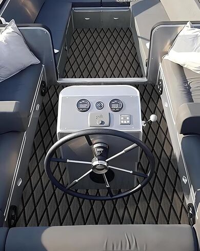 KXKZREN EVA رغوة قارب الأرضيات ورقة التزيين 6 مم سميكة الماس المضادة للانزلاق الأرضيات البحرية حصيرة ذاتية اللصق سطح السفينة لباس قارب يخت قارب RV تبريد قمم، 47.2 "× 94.5" / 27.6 "× 74.8" in Kuwait