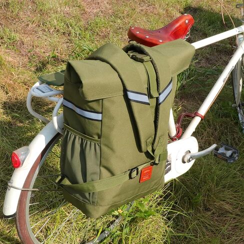 TOURBON Nylon Backpack Pannier Bike Rear Rack Bag Bicycle Saddlebag Cycling Accessories for Commuting Shopping Traveling in Saudi Arabia