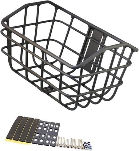 Colaxi Bike Basket Accessory Front Sturdy Construction Easily Install Large Capacity Black Cargo Basket for Riding Luggage Outdoor in Saudi Arabia