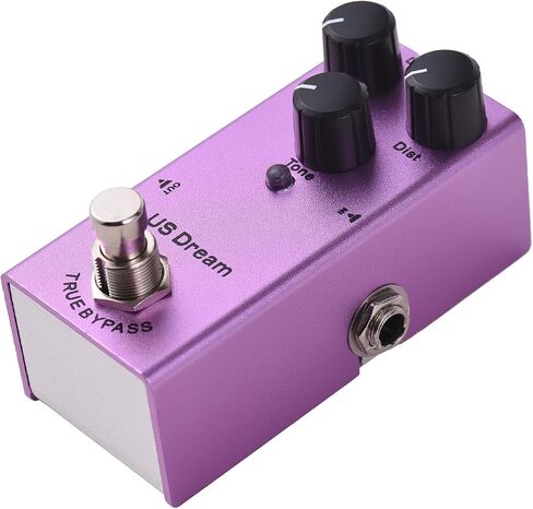 Guitar Effects Pedal Metal Distortion Pedal,High Gain Tone,True Bypass,Voice Controls,Aluminum Casing,Effortlessly Adjustable with 6.35mm Interface in Saudi Arabia