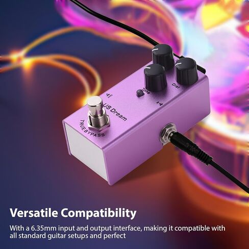Guitar Effects Pedal Metal Distortion Pedal,High Gain Tone,True Bypass,Voice Controls,Aluminum Casing,Effortlessly Adjustable with 6.35mm Interface in Saudi Arabia