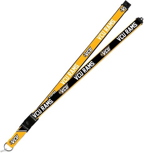 Rico Industries Virginia Commonwealth Rams VCU Lanyard Keychain 2-sided Breakaway Clip University in Saudi Arabia