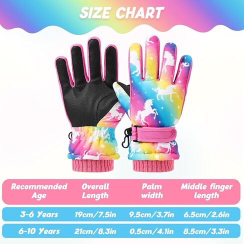 Kids Ski Gloves Waterproof Winter Snow Snowboarding Gloves Non Slip Windproof Sport Mittens for Boys Girls Youth Sledding Riding Driving Hiking in Saudi Arabia