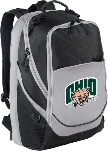 Ohio University Backpack Official Ohio Bobcats Laptop Computer Bag (Black & Gray) in Kuwait