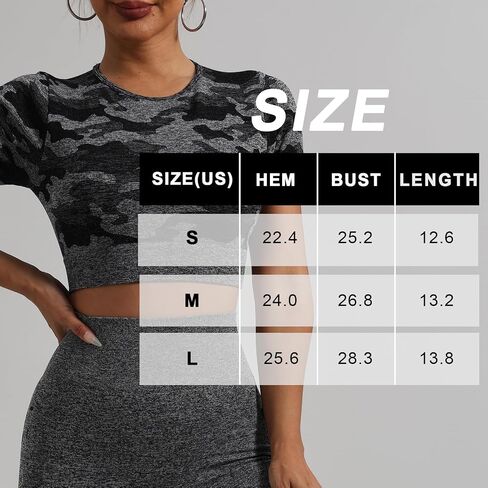 Women Crop Top Workout Shirt Athletic Yoga Fitness Activewear Short Sleeve Sports Top Gym Clothing in Saudi Arabia