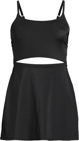 Lands' End Women's Tugless Monokini Swim Dress Swimsuit in Saudi Arabia