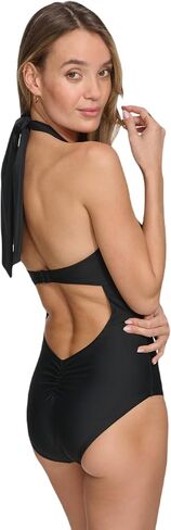 DKNY Women's Halter Ring One Piece Swimsuit in Saudi Arabia