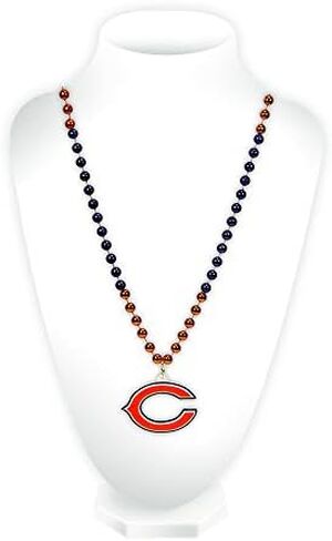 Rico Industries NFL Chicago Bears Team Logo خرز على طراز Mardi Gras، 3 × 24 بوصة in Saudi Arabia
