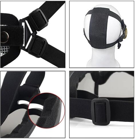 Airsoft Mask,Mesh Half Face Skull Set with Goggles(1 Pack BBS Included,80 PCS) in Saudi Arabia
