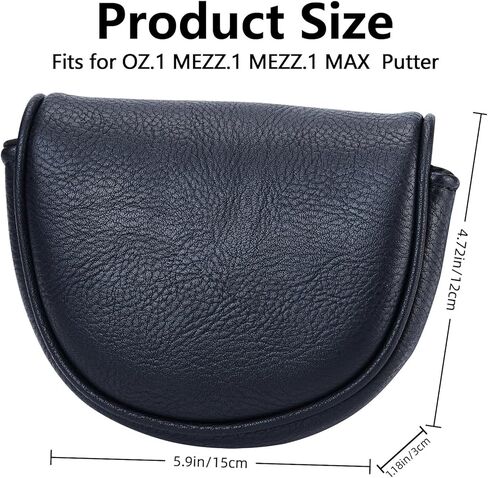 غطاء رأس مضرب نادي الجولف الكلاسيكي يناسب مضارب OZ1 MEZZ 1 MEZZ1 MAX مع إغلاق مغناطيسي في المنتصف غطاء رأس من جلد البولي يوريثان in Kuwait