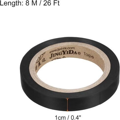 26Ft Grip Finishing Tape, 4 Pack PVC Racquet Finishing Tapes Racket Accessories Sticky Seal for Tennis Badminton, Black in Saudi Arabia