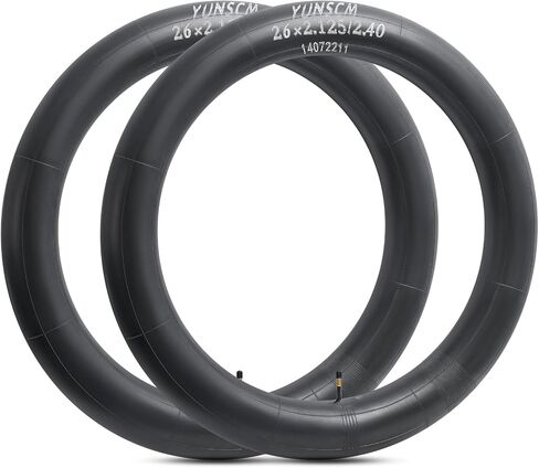2-PCS 26" Bike Tubes 26x2.125/2.25/2.30/2.35/2.40 AV48mm Schrader Valve 56/64-559 26" Bicycle Tubes Compatible with 26 x 2.125 26x2.25 26x2.3 26x2.35 26x2.4 Bike Tire Tubes in Saudi Arabia