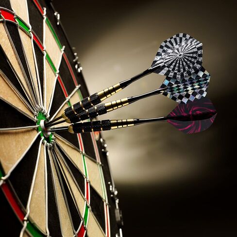 kwmobile Dart Flights 50 Pieces - Mixed Design Standard Flight Pack for Steel or Soft Tip Darts - 5 of Each Design/Color - Multicolor in Saudi Arabia