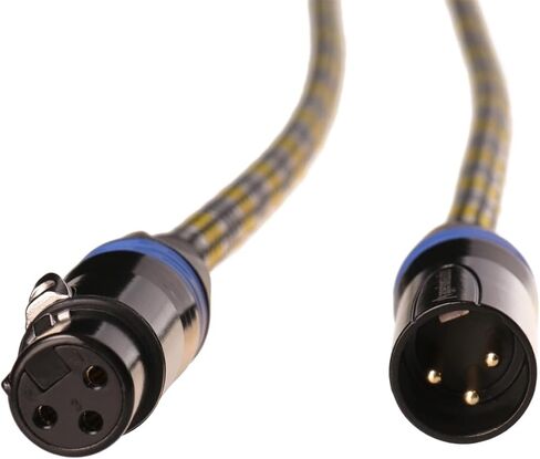 Aperion Audio Premium Balanced XLR Cables for High-End Audio/Home Theater Systems, Pure Copper Connectors and Heavy-Duty Shield - XLR Male to XLR Female (Single) (9FT) in Saudi Arabia