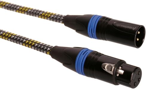 Aperion Audio Premium Balanced XLR Cables for High-End Audio/Home Theater Systems, Pure Copper Connectors and Heavy-Duty Shield - XLR Male to XLR Female (Single) (9FT) in Saudi Arabia