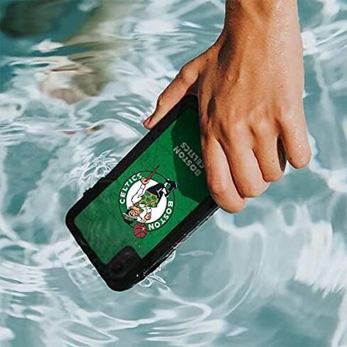 Skinit Waterproof Phone Case Compatible with iPhone XR - Officially Licensed NBA Boston Celtics Green Primary Logo Design in Saudi Arabia
