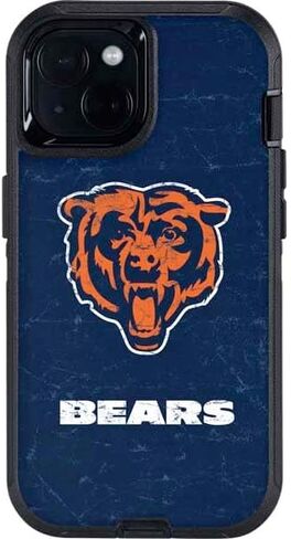 ملصق هاتف Skinit متوافق مع OtterBox Defender iPhone 13 - مرخص رسميًا من NFL Chicago Bears - تصميم بديل متعثر in Saudi Arabia