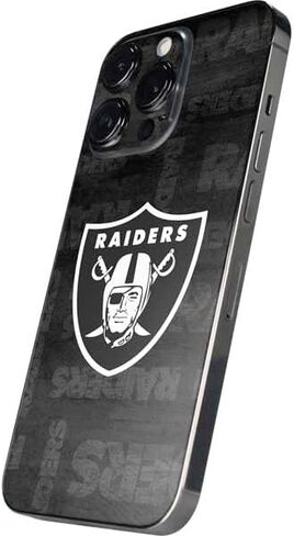 Skinit Decal Phone Skin Compatible with iPhone 16 Pro - Officially Licensed NFL Las Vegas Raiders Large Logo Design in Saudi Arabia