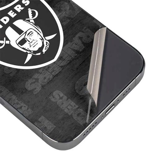 Skinit Decal Phone Skin Compatible with iPhone 16 Pro - Officially Licensed NFL Las Vegas Raiders Large Logo Design in Saudi Arabia
